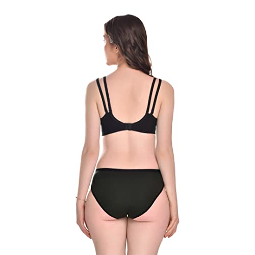 Image of SGC Sweden Women Mix Cotton Thongs Lingerie Set