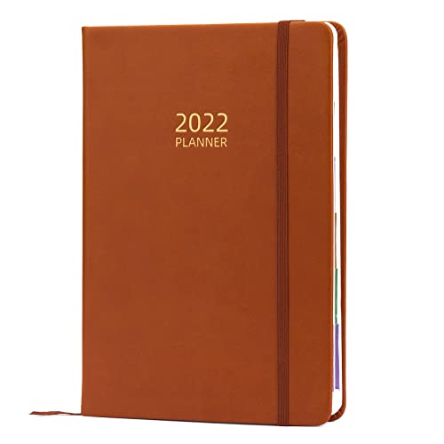 Agenda 2022 con pestañas mensuales (marrón Cover