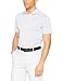 NIKE Men's Dry Stripe Golf Polo, White/Flat Silver, Large