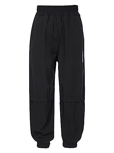 YEAHDOR Kids Causal Cargo Jogger Sweatpant Unisex Sport Athletic Pants Quick Dry Gym Workout Running Trousers Bottom