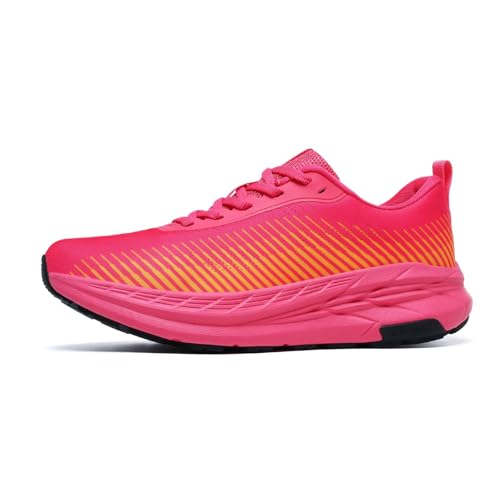 Image of GSLMOLN Women's Non-Slip Fashion Walking Shoes Breathable Mesh Tennis Gym Sneakers