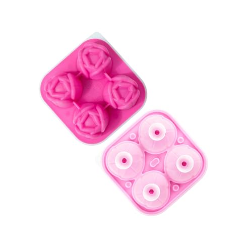 Molde para cubitos de hielo de silicona flexible tulipanes miniatura 6
