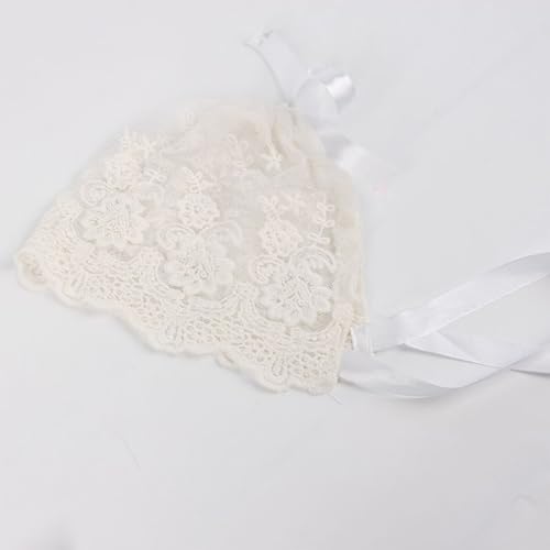 Baby Girl Toddlers Breathable Lacy Ruffle Bonnet Eyelet Cap Cotton Adjustable Sun Protection Photography Hat4