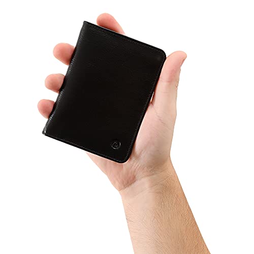 Carteira Masculina Couro Legítimo Proteção RFID RG CNH Cartões No...