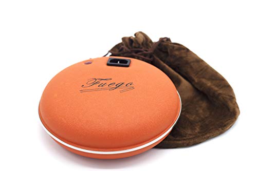 PRENDELUZ Calienta Camas eléctrico con piloto + Funda de Lana Color marrón.