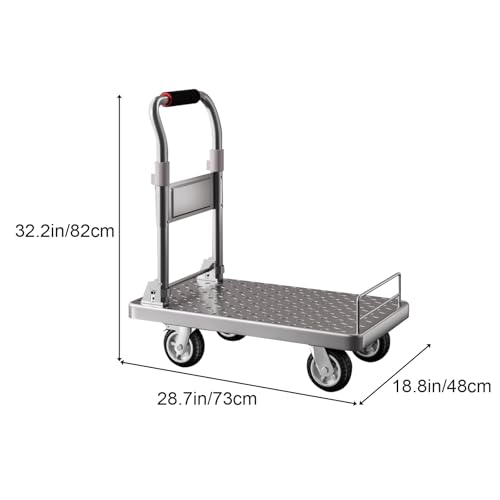 Chariot à plateforme amovible pliable polyvalent pour école 73cm