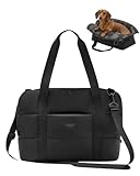 PER CANI DI PICCOLA TAGLIA FINO A 10 KG: questa borsa per cani, con dimensioni di 41 x 21 x 34 cm, offre al tuo amico a quattro zampe spazio sufficiente per stare comodo. Il cuscino rimovibile e idrorepellente assicura che il tuo cane possa stare comodo anche in viaggio, che sia dal veterinario, in treno o al bar.