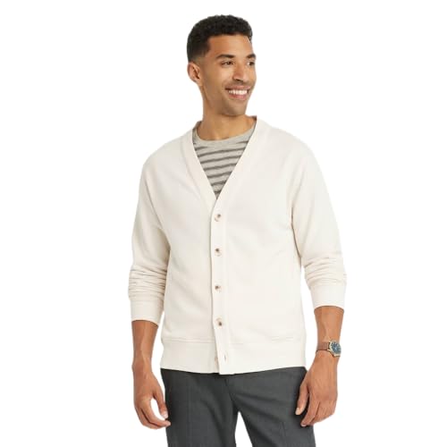 Goodfellow & Co Men's V-Neck French Terry Cardigan -
