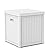 ZYJOYY 51 Gallon Resin Deck Box, Outdoor Storage Box Waterproof for Patio, Garden, Pool, and Deck, Storage Solution for Cushions, Tools, Delivery Packages, White