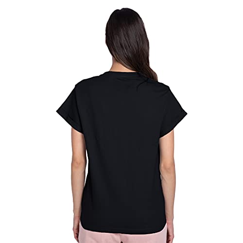Image of Bewakoof Women's Friends Graphic Printed 100% Cotton T-Shirt - Boyfriend Fit, Round Neck, Half Sleeves