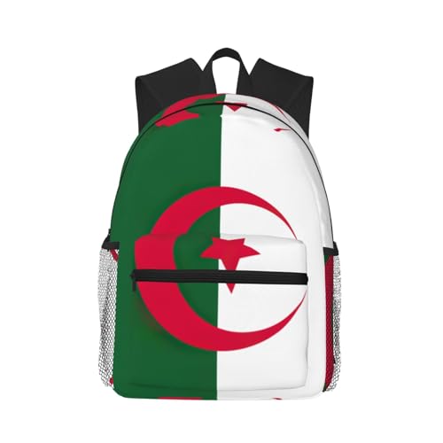 Sac à dos Algérie pour soulager le dos, grand sac léger One Size avec poches zippées