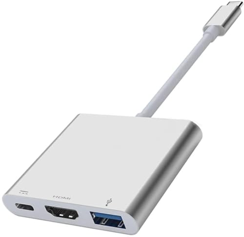 PD Port USB-C to 4K HDMI Adapter Compatible with Samsung Galaxy S23 S24 Ultra Plus - HDTV Adapter Charger Port TV Video Hub Type-C Projector Converter