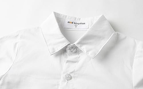 Image of Mud Kingdom Boys Suits for Weddings White Shirts, Vests and Pants Clothes Sets