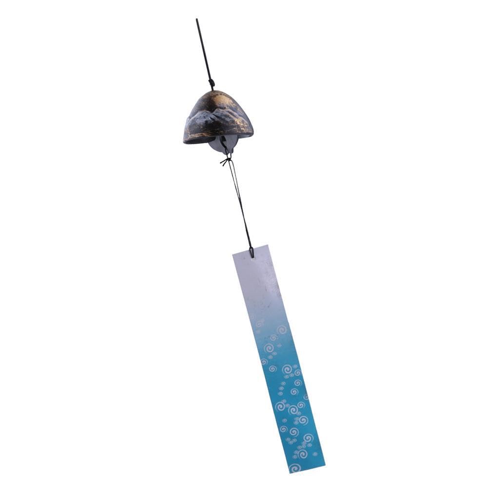 QUILSTM Iron Temple Bell Wind Chimes Japanese Wind Chime Unique Furin Chimes Calmness And Good Energy In Gardens Japanese Furin Chime Iron Garden