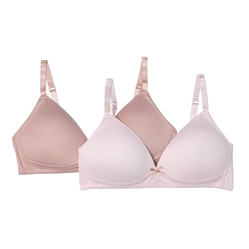 TAHARI Girls' 2-Pack Molded Wireless Bras