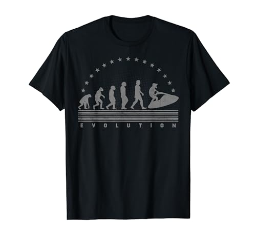 Regali di evoluzione retrò per il tuo hobby evoluzione del jet ski retrò per i tuoi uomini, marito, nonno o zio. Ottimo regalo per hobby per partner, amici e papà per la festa del papà o Natale. Divertente regalo per la festa del papà per gli appassionati di sport acquatici e moto d'acqua.