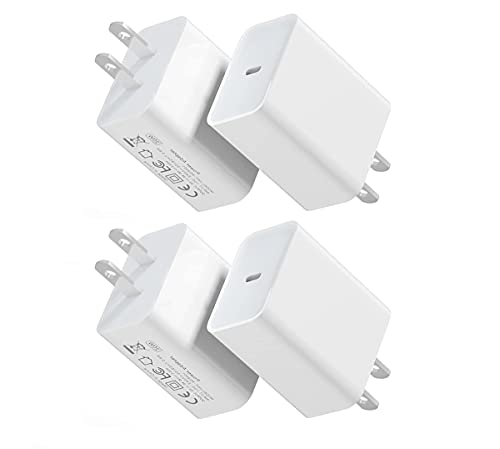[4Pack] Sehonor 20W USB C Fast Charger Block,PD 3.0 USB Type C Wall Charger Power Adapter for iPhone 13/13 Pro Max/13 Mini/iPhone 12/12 Pro Max/12 Mini/11,XR/XS/X/8,iPad Pro,Pixel and Samsung