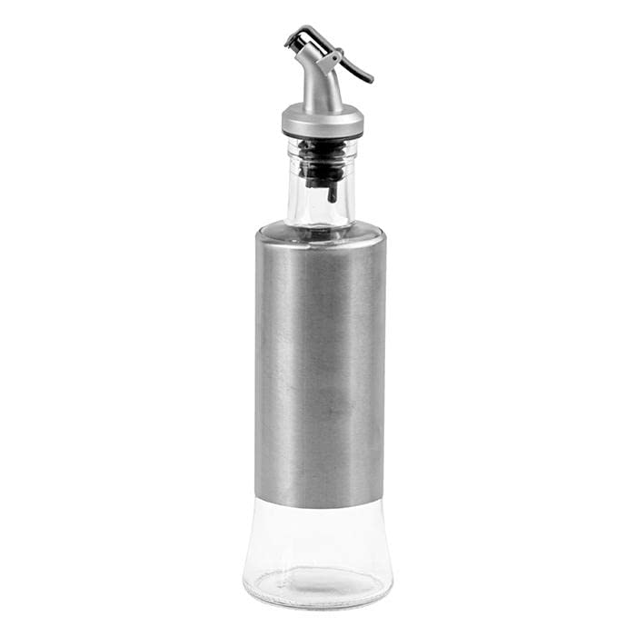 Galheteiro de Inox Vidro Azeite Vinagre Temperos, 300ml Art House