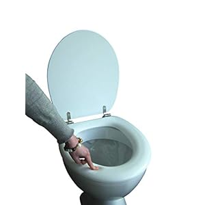 Polsi Soft wc-bril, gevoerd, kleur wit, met roestvrijstalen scharnieren