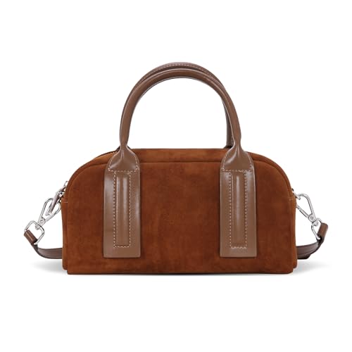 Image of Iswee Genuine Leather Purses for Women Shoulder Handbags Designer Hobo Crossbody Purse Top Handle Purse