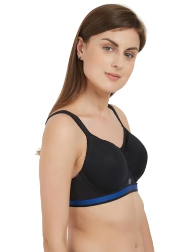 Image of SOIE Women Full Coverage Polyamide Spandex High Impact Padded Non Wired Sports Bra