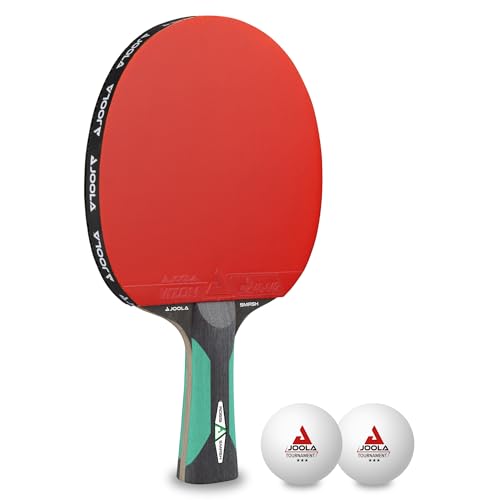 JOOLA 53135 Tischtennis-Set ROSSKOPF SMASH Tischtennisschläger Inklusive 2 Tischtennisbälle Mit ITTF Zulassung, 1,8 MM Schwamm ,(1er Pack) JOOLA 53135 Tischtennis-Set ROSSKOPF SMASH Tischtennisschläger Inklusive 2 Tischtennisbälle Mit ITTF Zulassung, 1,8 MM Schwamm ,(1er Pack)