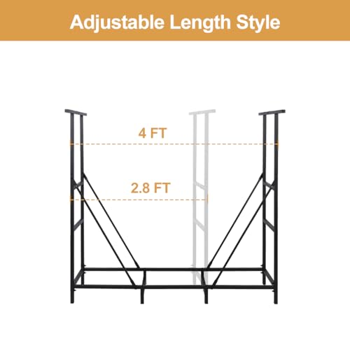 40% Off Vailge 4FT Firewood Rack with Waterproof Carrier Bag - Image 5