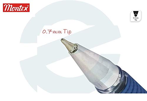 Image of Montex Mega Top Ball Pen - Blue (Pack of 20) By DTL Company