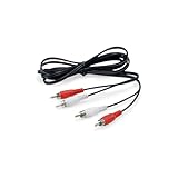 VoltShine Audiokabel, 2Cinch-auf-2Cinch-Kabel, 3 m, Schwarz, ideal zum einfachen Anschluss von Audiogeräten