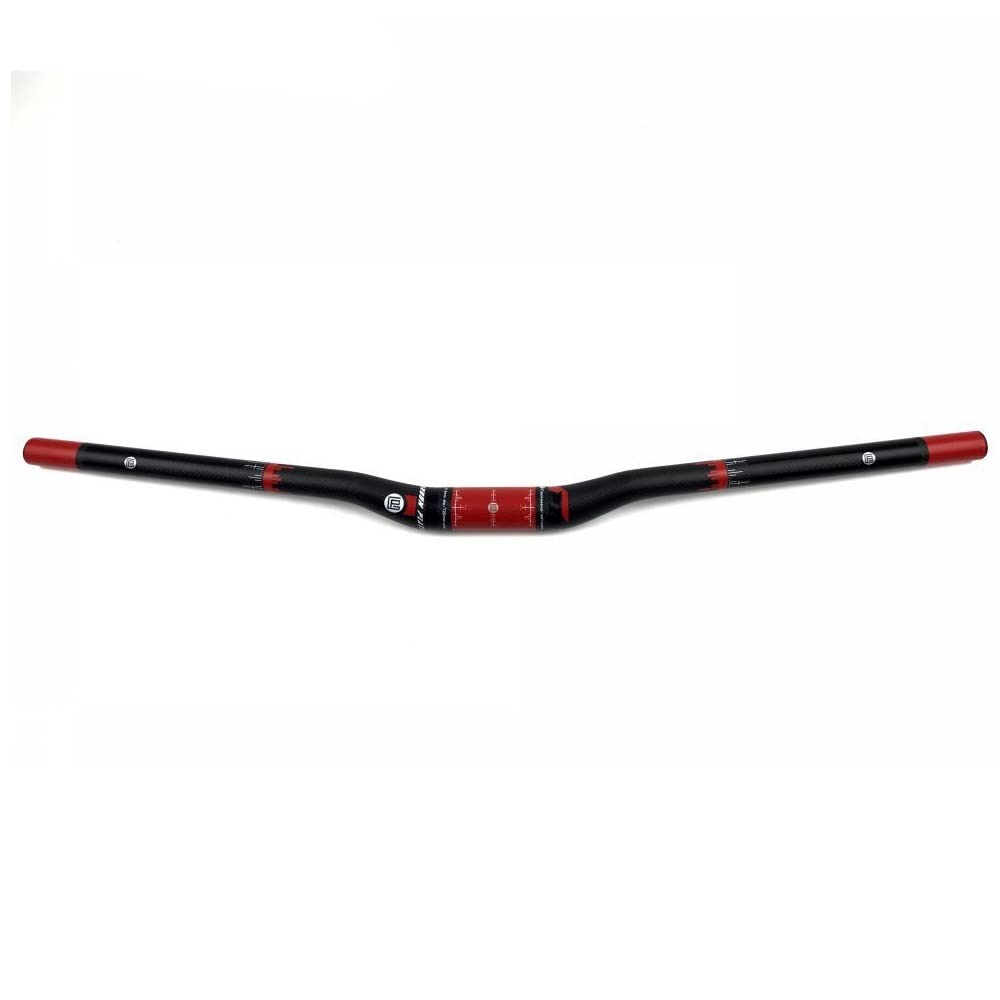 Manubrio Mtb 31,8 mm Ultralight Full Carbon Fiber Mtb. Manubrio Bike Flat o Rise 600 620 640 660 680 700 720 740 760 Manubrio a forma di rondine Manubrio Mtb Carbonio (Color : Riser 31.8x640)