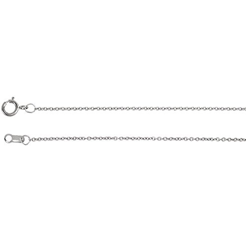Banvari 18K Yellow Gold 1Mm Solid Cable 16-Inch Chain #TOP1