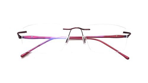 Image of N Specs An Optical Mall Reading Glasses For Men Women Unisex Stylish Framless Frame With Anti Reflected Unbreakable Fiber Glasses
