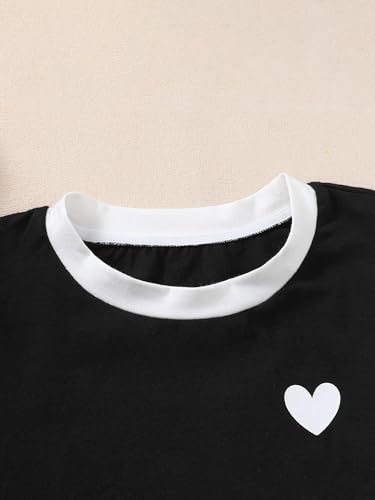 Image of Girls' Graphic Tees Summer Cute Tops Casual Short Sleeve Crew Neck T Shirts