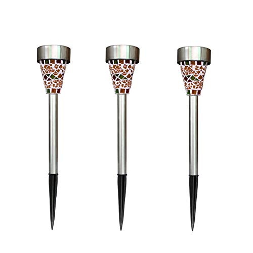 jingxiaopu LED Solaire ExtéRieur MosaïQue Lampe Solaire Jardin DéCorative Lampe Solaire Exterieur Jardin pour Pelouse FêTe Porche Cour Orange