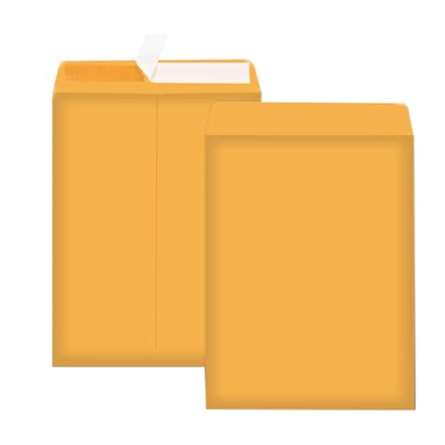 Manilla Envelopes 6x9 100Pack Brown Catalog Envelopes Self Sealling for Mailing image 1