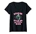 Femme Lets Eat Kids - Jouet amusant pour enfants - Motif zombie - Rose T-Shirt avec Col en V