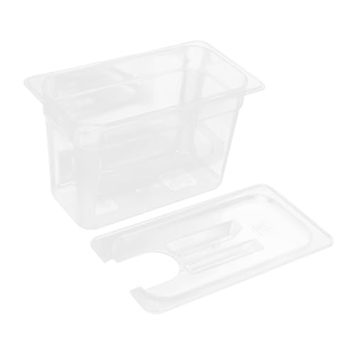 Ciieeo 1Pc Transparent Slow Cooker Storage Case Practical Sous Vide Container for Kitchen for Storing Food Seasonings Reduces Water Evaporation Craftsmanship