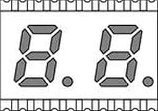 LED Displays amp; Accessories BLUE DIFFUSED 2 DIGITS Pack of 10 (ACDA02-41PBWA/A-F01)