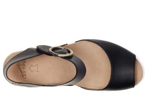 Image of Dansko Tamra Peep Toe Sandal for Women - Quality Leathers and a Heel for a Classy, All-Day Look - Cushioned Footbed for All-Day Comfort