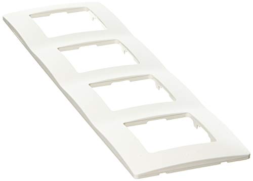 Legrand 665004 Plaque pour 4 interrupteurs, Blanc Niloé Réf. 6560810104