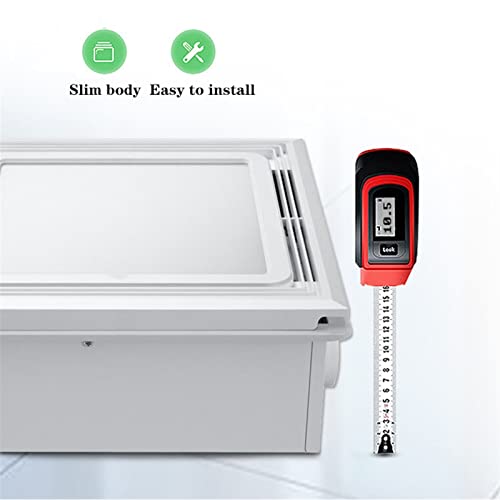 Ventilador de extracción integrado para techo con luz, 30×30cm para cocina y baño, extracción potente para montaje en techo miniatura 6
