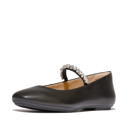Ballerines Fitflop Delicato en cuir avec perles et cristaux pour femme