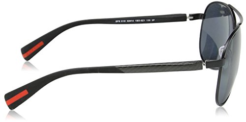 Prada Unisex Aviator Sunglasses - SPS 510 1BO-5Z1-62-14-135 Prada Unisex Aviator Sunglasses - SPS 510 1BO-5Z1-62-14-135