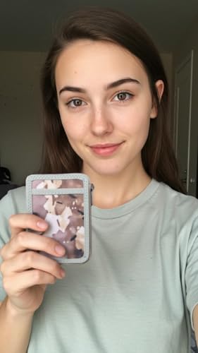 DQL Gift for Veteran Slim Minimalist Front Pocket Wallet, RFID Blocking zipper Credit Card Holder Wallet with clear ID window Detachable D-Ring for Men Women(Camo Desert)3