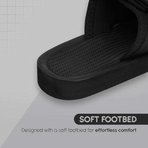 Image of NoStrain Men's Sandals & Slippers, Comfortable & Casual Footwear for Men | Lightweight, High Sole & Stylish