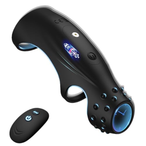 Anillo De Esperma Con Bloqueo De Control Remoto De Tres Anillos, 3 Formas De Usar / 10 Modos De Vibración / Perlas Suaves De 360 ​​​​° Frotan La Vibración Del Punto G, Juguetes Sexuales Para Adultos