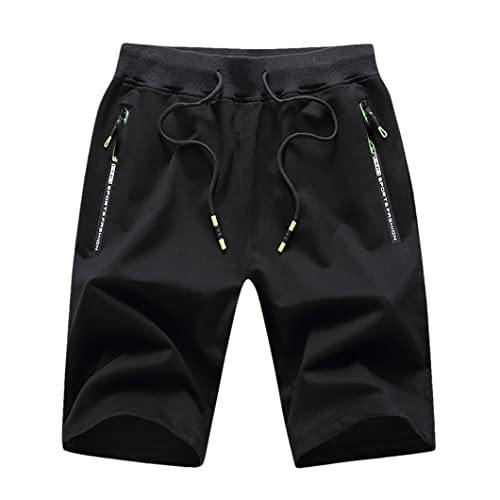 Short de sport homme idéal pour entraînement et détente décontractée noir XL