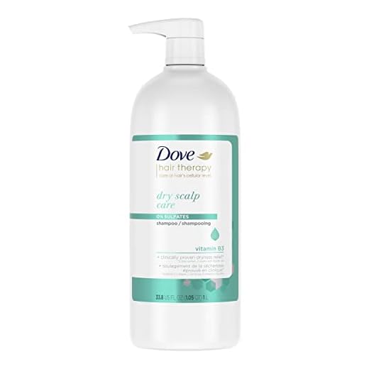 Dove Hair Therapy Shampoo for Dry Scalp Dry Scalp Care Hair Shampoo with Vitamin B3 33.8 fl oz