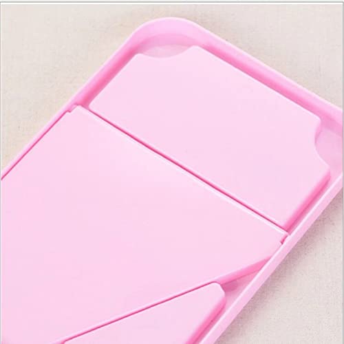 Image of Table Desk Vanity Makeup Mirror,8-Inch Portable Folding Mirror for Women(Pink,Pack of 2)