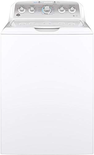GE GTW500ASNWS Top Loading Washer with Stainless Steel Basket, 4.6